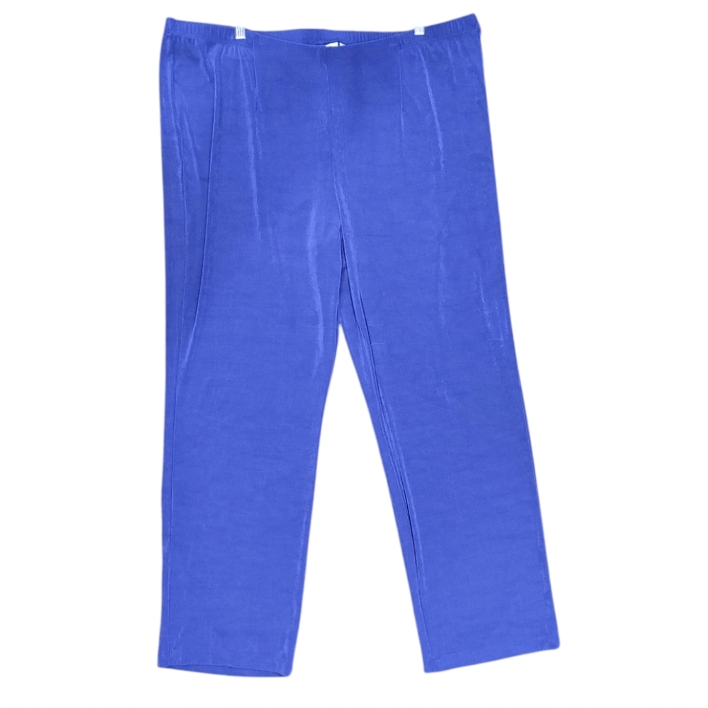 Chico's Travelers Royal Blue No Tummy Wrinkle Resist Pants Women Size 4 (2XL) - Picture 5 of 8